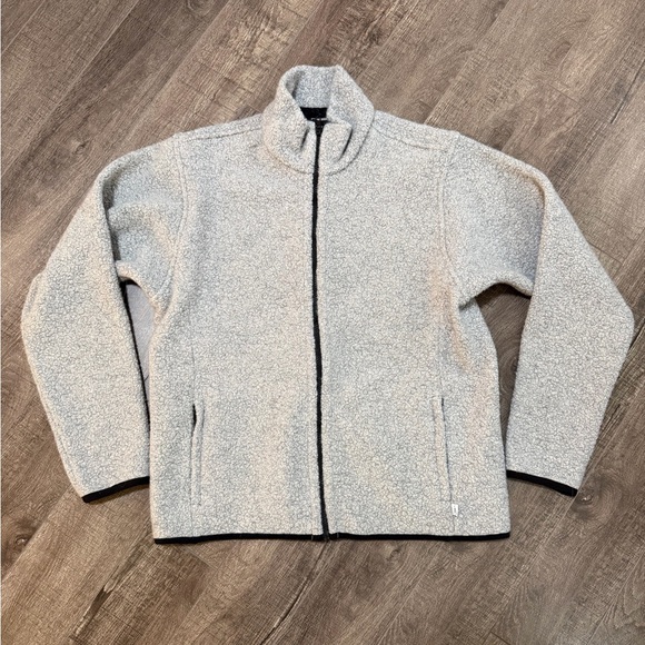 ANIÁN The Pecora Wool Zip Fleece sweater - light grey - medium - Picture 2 of 13